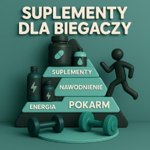 Piramida suplementacji z jedzeniem u podstawy